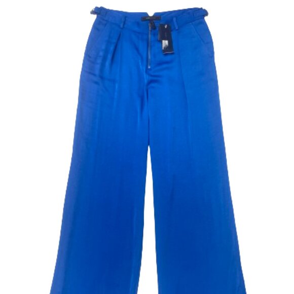 NWT Bcbg MaxAzria Hight waist blue Robbie Wide-Leg Pant S - Picture 12 of 12